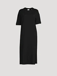 Cotton Slit T-Shirt Dress