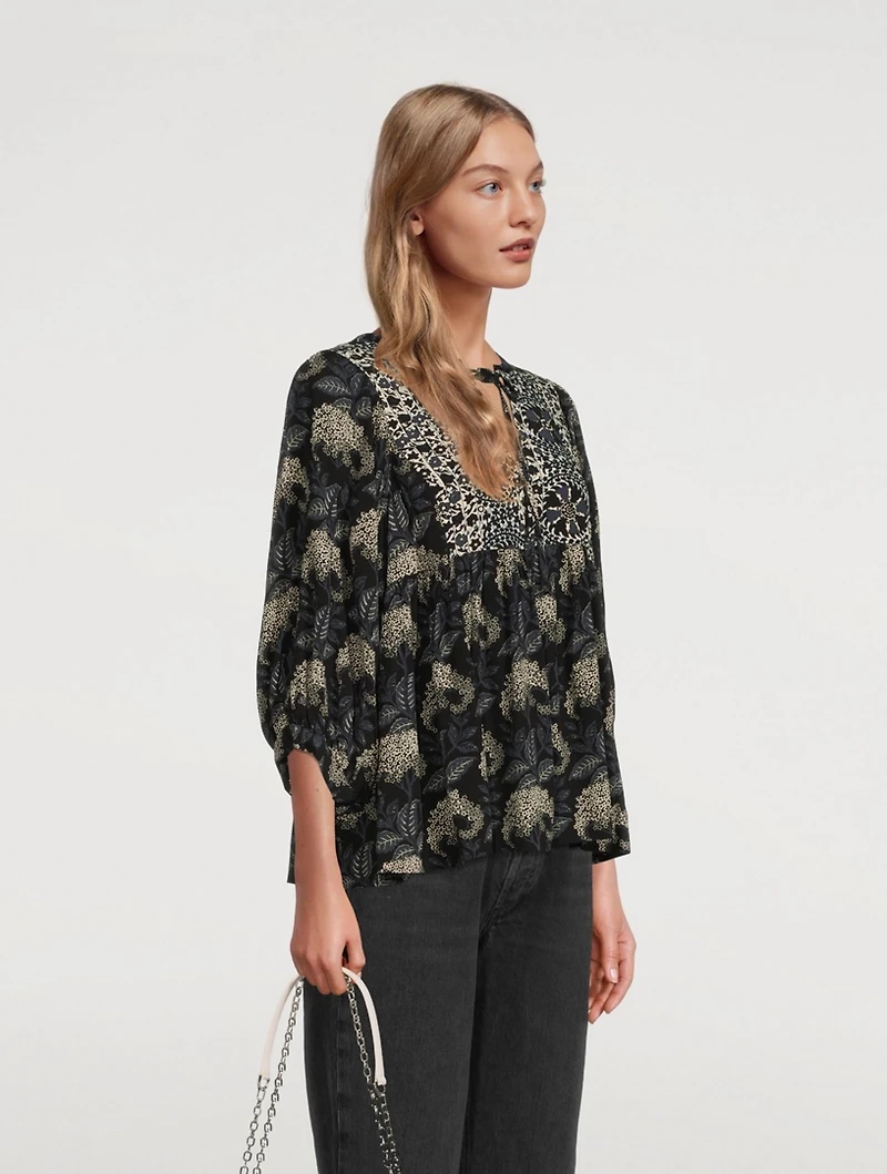 Garry Blouse Floral Print