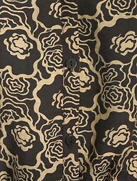 Gwen Long-Sleeve Crop Top Floral Print