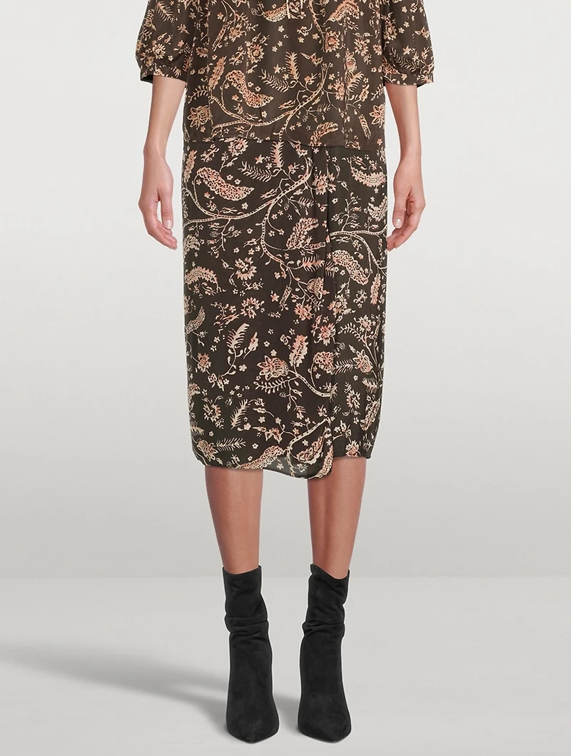 Camille Floral Midi Skirt