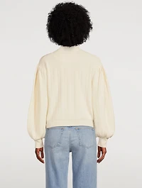 Damian Puff-Sleeve Cardigan