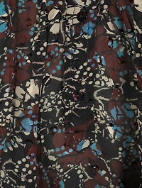 Gaelle Ruffle Blouse Floral Print