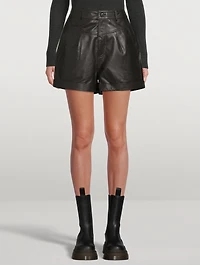 Leandro Leather Shorts