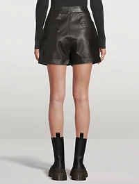 Leandro Leather Shorts