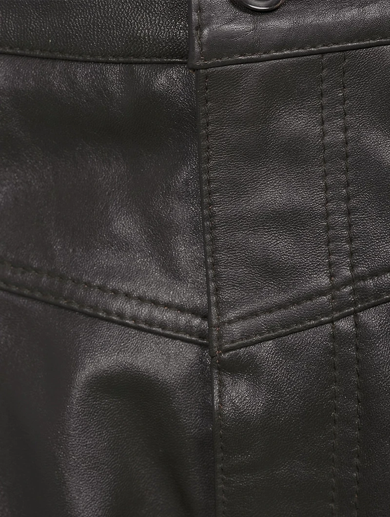 Leandro Leather Shorts