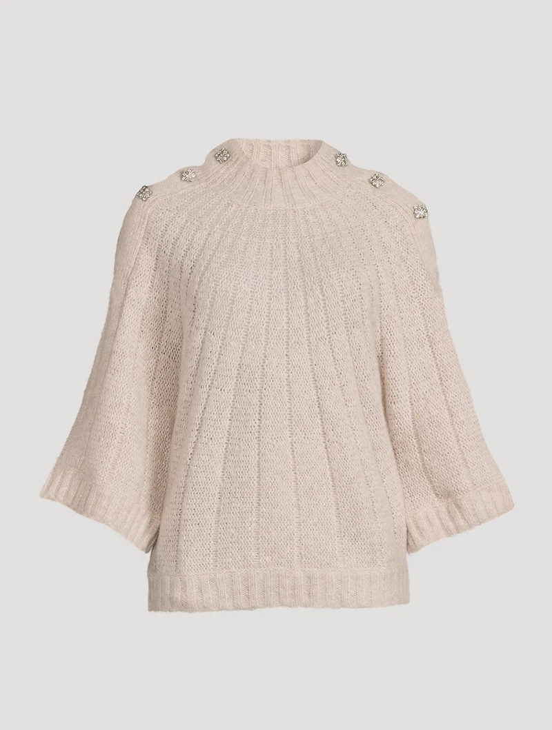 Barthy Sweater With Crystal Buttons