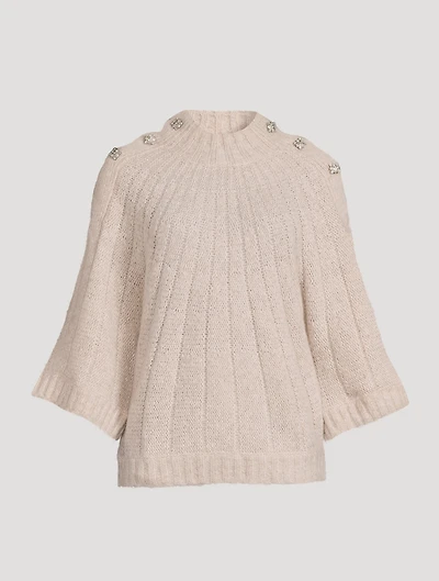 Barthy Sweater With Crystal Buttons