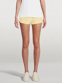 Organic Cotton Velvet Terry Towel Shorts