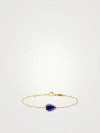 Small Serpent Bohème Gold Bracelet With Lapis Lazuli