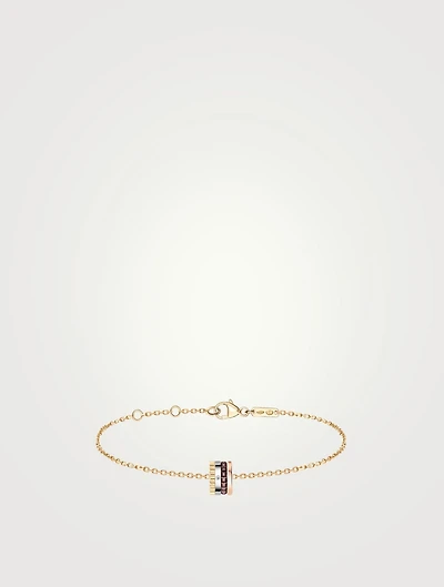 Quatre Classique Gold Bracelet With PVD And Diamonds