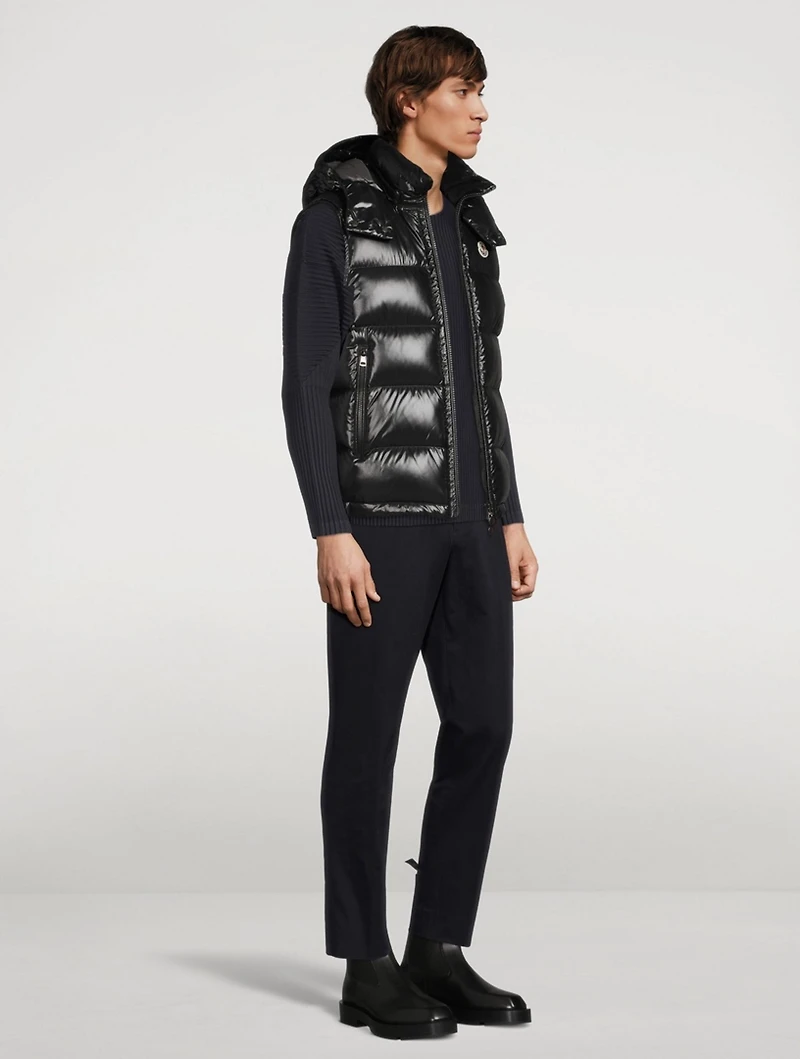 Bormes Quilted Down Vest With Hood
