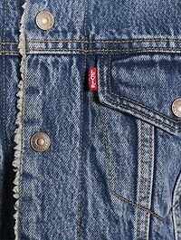 Ex-Boyfriend Sherpa Denim Trucker Jacket