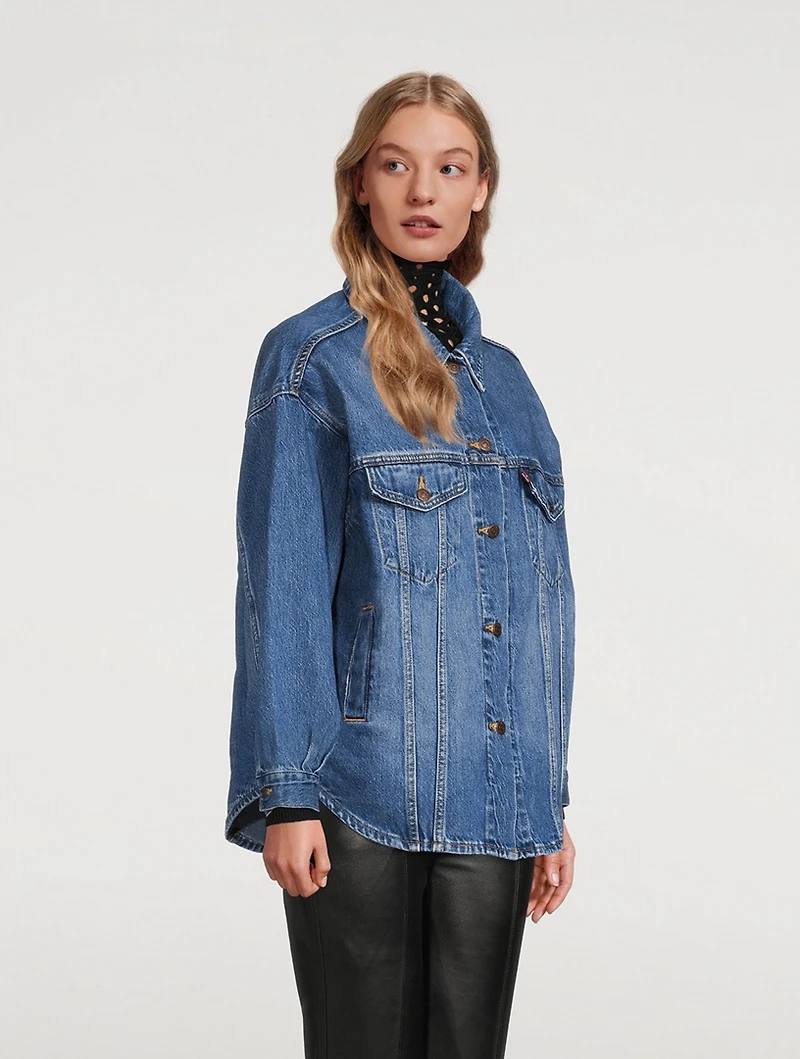 Denim Trucker Shirt Jacket