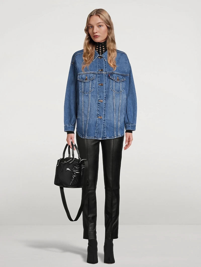 Denim Trucker Shirt Jacket