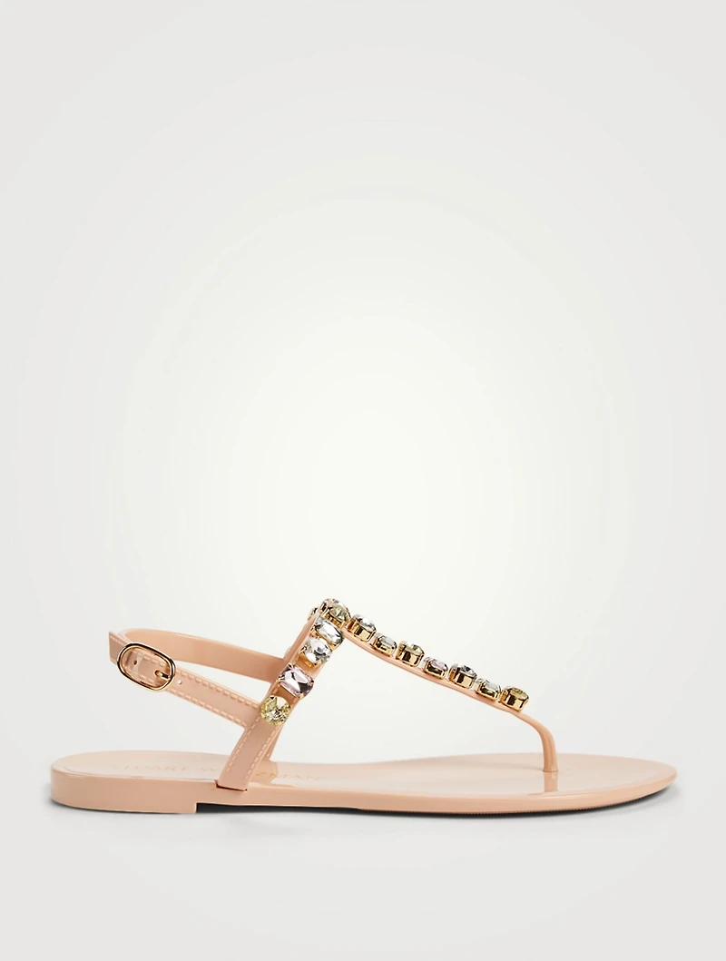 Jaide Gem Jelly Slingback Thong Sandals