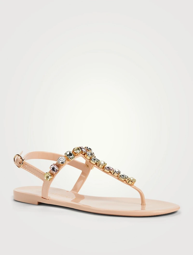 Jaide Gem Jelly Slingback Thong Sandals