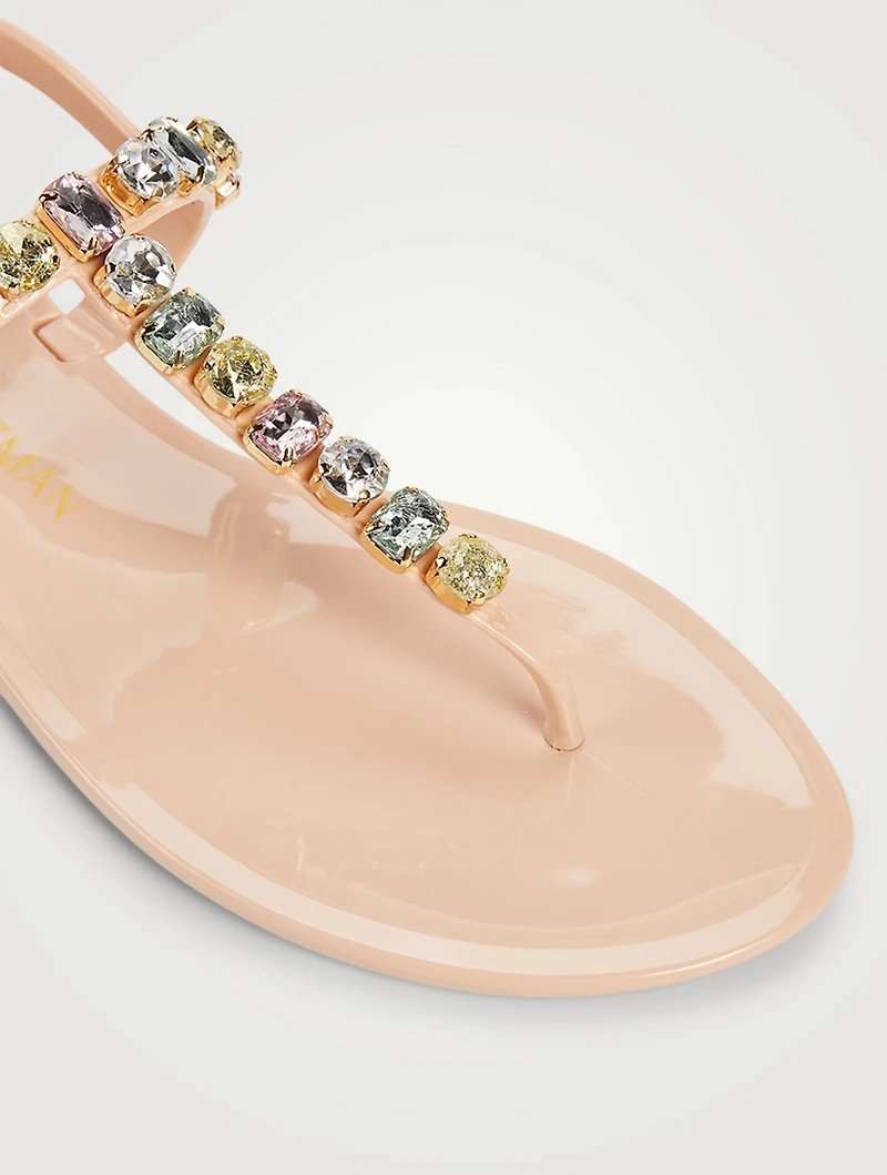 Jaide Gem Jelly Slingback Thong Sandals