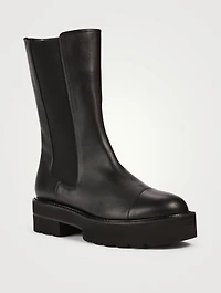Presley Ultralift Leather Mid-Calf Chelsea Boots
