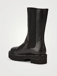 Presley Ultralift Leather Mid-Calf Chelsea Boots