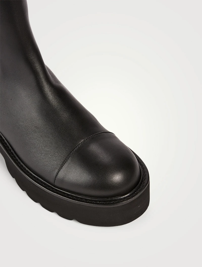 Presley Ultralift Leather Mid-Calf Chelsea Boots