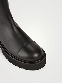 Presley Ultralift Leather Mid-Calf Chelsea Boots