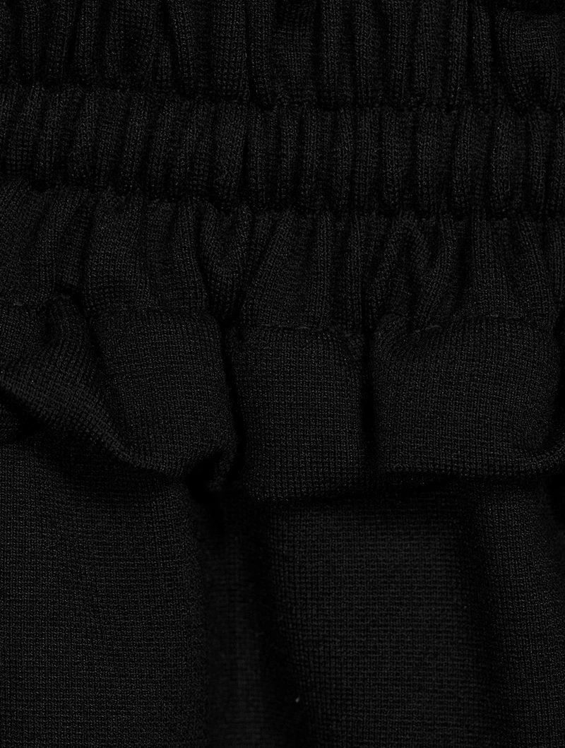 Spongey Ruched Waist Jersey Joggers