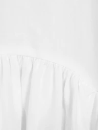 Cotton Poplin Smock Dress With Embroidered Heart Trim
