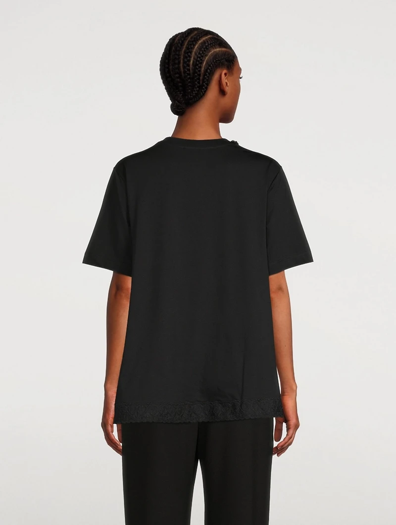 Embellished Supima Cotton A-Line T-Shirt