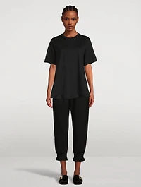 Embellished Supima Cotton A-Line T-Shirt