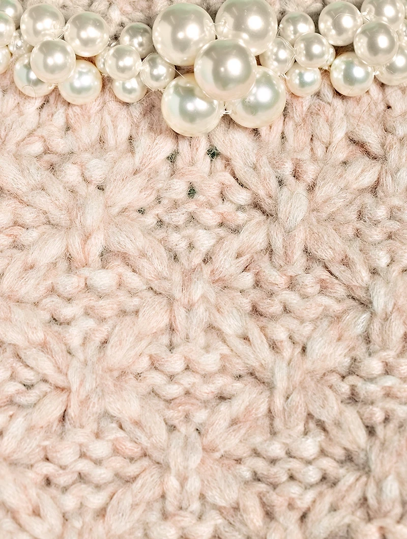 Sculpted Vest With Beading