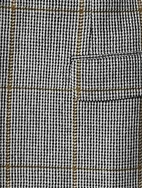Virgin Wool Blazer Check Print