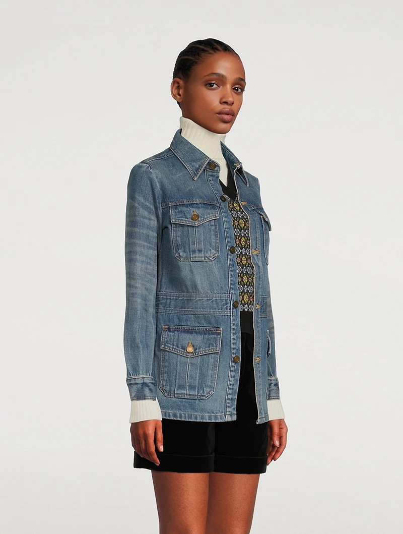 Saharienne Denim Jacket