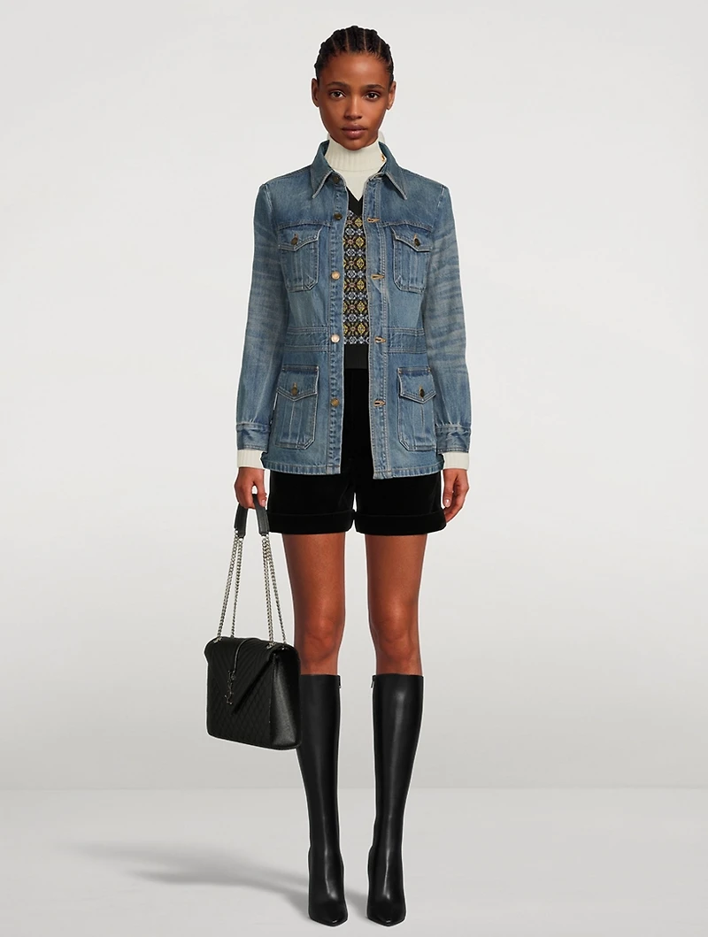 Saharienne Denim Jacket