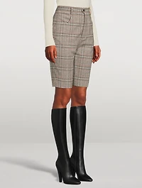 Bermuda Shorts Plaid Print