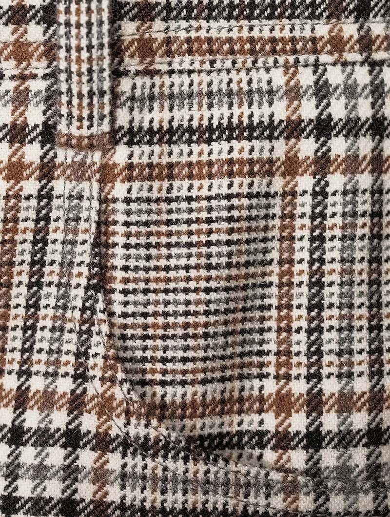 Bermuda Shorts Plaid Print