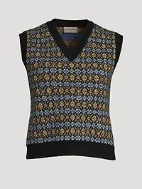 Fairisle Wool Sweater Vest