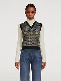 Fairisle Wool Sweater Vest