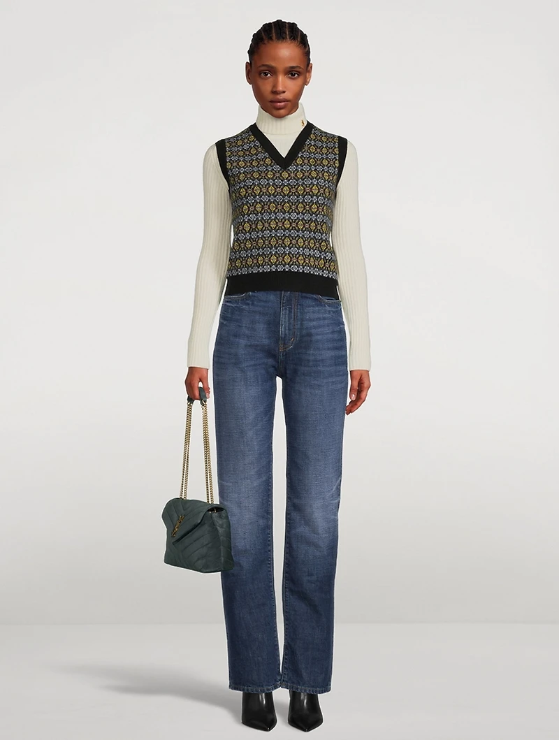 Fairisle Wool Sweater Vest