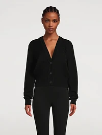 Cashmere Cardigan With Monogram Embroidery