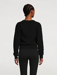 Cashmere Cardigan With Monogram Embroidery