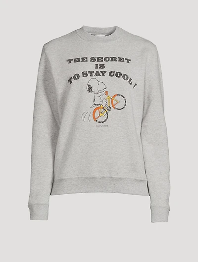 Sweatshirt With Snoopy Print