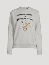 Sweatshirt With Snoopy Print