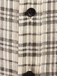 Silk Lurex Shirt Check Print