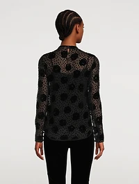 Floral Silk Devoré Shirt