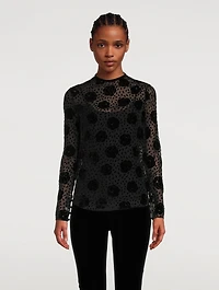 Floral Silk Devoré Shirt