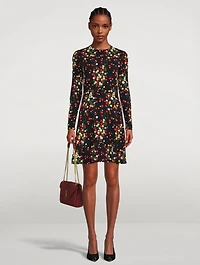 Flared Dress Confetti Print