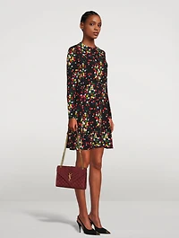 Flared Dress Confetti Print