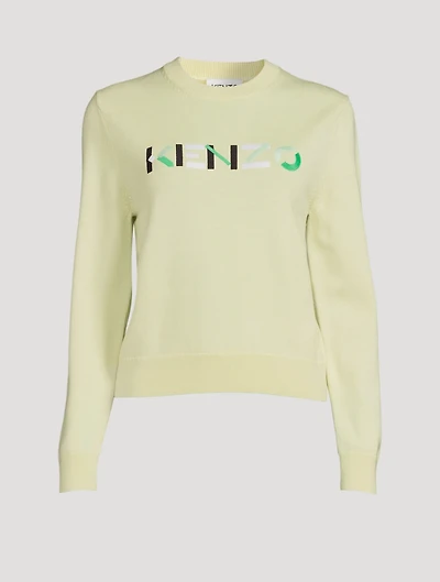 Merino Wool Logo Sweater