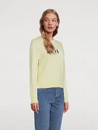 Merino Wool Logo Sweater