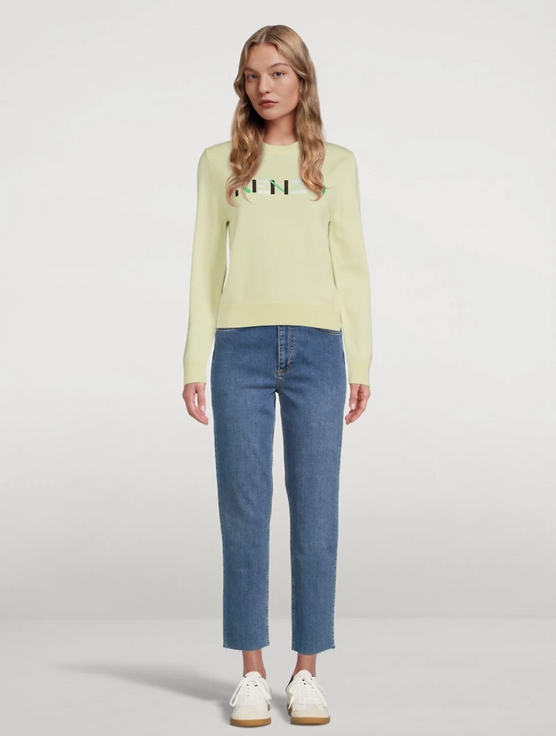 Merino Wool Logo Sweater